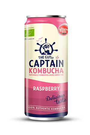 The Gutsy Captain Kombucha Raspberry BIO