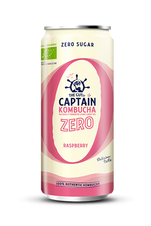 The Gutsy Captain Kombucha Zero Raspberry BIO