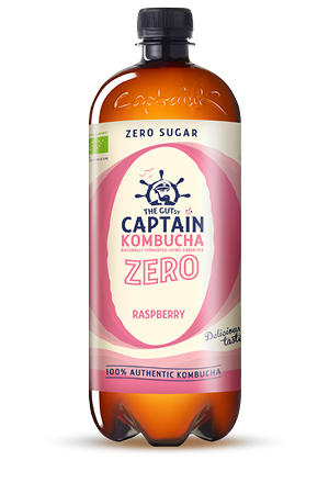 The Gutsy Captain Kombucha ZERO Raspberry BIO