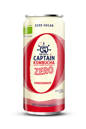 The Gutsy Captain Kombucha Zero Pomegranate BIO